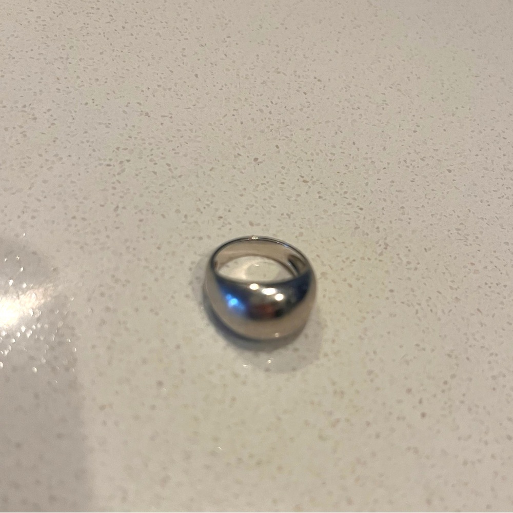Mejuri Sterling silver Dome pinky ring